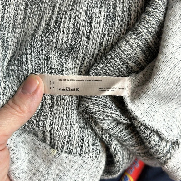 Saturday Sunday long sleeve V-neck cotton sweater dress 2 pockets raglan sleeve - Picture 8 of 8